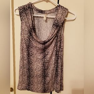 Animal print, large, no sleeve shirt